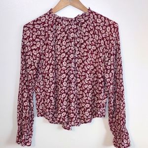 Forever 21 flower short blouse